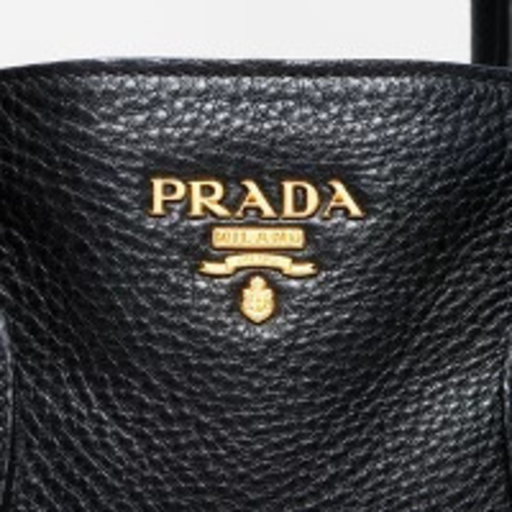 Prada Vitello Daino Shoulder Tote Bag Black - Picture 9 of 13